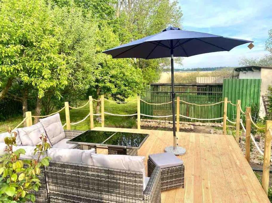 Krummin Ferienhaus Mit Wasserblick Auf Der Insel Usedom מראה חיצוני תמונה